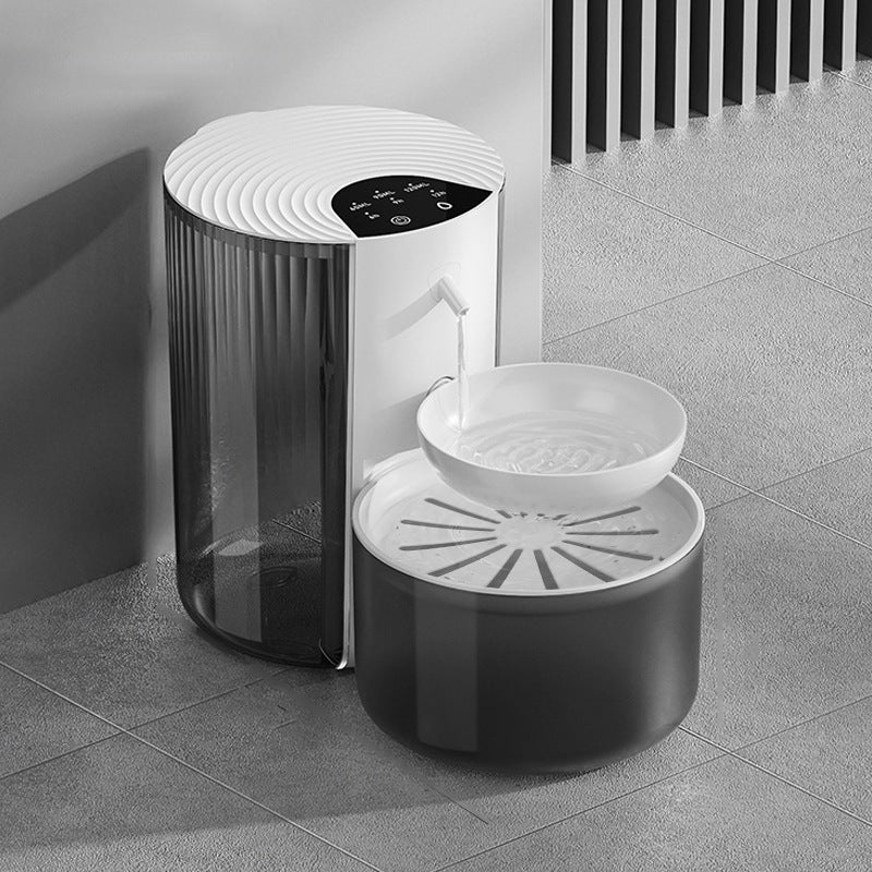 Pet Smart Water Dispenser with Filtration and Waste Separation, Tilt-Style Automatic Cat Water Fountain, Wireless 3L Large Capacity Water Dispenser
